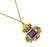 Amethyst Gold Pendant Necklace