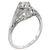 0.50ct Diamond Art Deco Engagement Ring