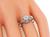 Art Deco Old Mine Cut Diamond 18k White Gold Engagement Ring