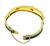 18k Gold Diamond Enamel Bangle