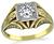 GIA Certified 0.66ct Diamond Victorian Men's Ring