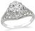 Edwardian GIA Certified 1.03ct Diamond Engagement Ring