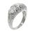 2.20cttw Old European Cut Diamond Platinum Anniversary Ring