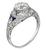 1.13ct Diamond Art Deco Engagement Ring
