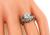 Art Deco Cushion Cut Diamond Sapphire 18k White Gold Engagement Ring