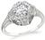 Art Deco GIA Certified 1.18ct Diamond Engagement Ring