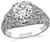 Estate GIA Certified 1.24ct Diamond Engagement Ring