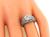 Art Deco Style Old Mine Cut Diamond Platinum Engagement Ring