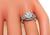 Art Deco Old Mine Cut Diamond Platinum Engagement Ring