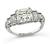 Art Deco GIA Certified 3.01ct Diamond Engagement Ring