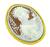 Vintage Gold Cameo Pin / Pendant