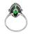 Platinum Diamond Jade Ring