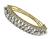 1940s Pearl 1.75ct Diamond Gold Bangle