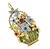 Retro Gold Basket Pin Pendant