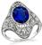 Vintage 2.00ct Sapphire Diamond Ring